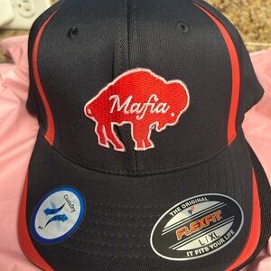 Flexfit Black & Red Mafia Buffalo Cap